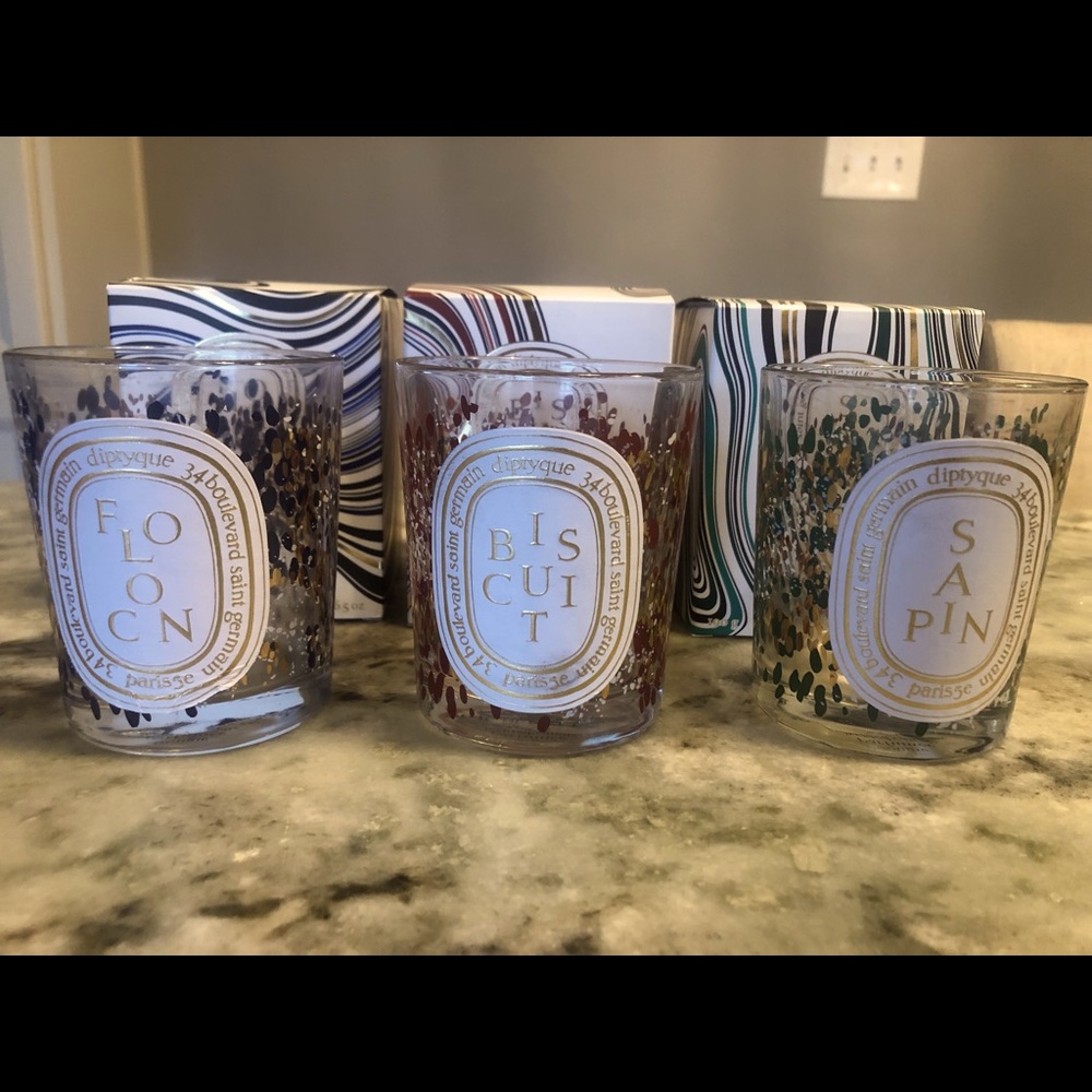 Diptyque 2021 Limited Edition Holiday Collection 3 EMPTY Vessels 190g